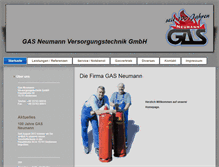 Tablet Screenshot of gas-neumann.de